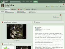 Tablet Screenshot of mystichedwig.deviantart.com