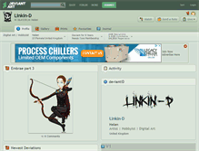 Tablet Screenshot of linkin-d.deviantart.com