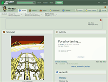 Tablet Screenshot of horasu.deviantart.com