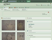 Tablet Screenshot of dattebayo.deviantart.com