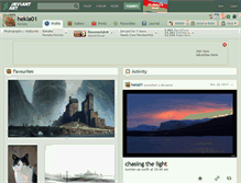 Tablet Screenshot of hekla01.deviantart.com