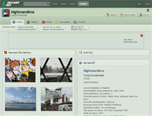 Tablet Screenshot of nightmarebros.deviantart.com
