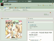 Tablet Screenshot of lenxrin-club.deviantart.com