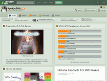 Tablet Screenshot of kyokyo866.deviantart.com