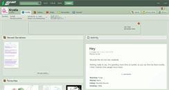 Desktop Screenshot of kryalla.deviantart.com