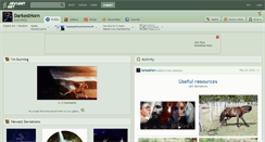 Desktop Screenshot of darkesthorn.deviantart.com