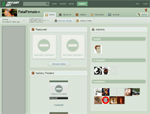 Tablet Screenshot of fatalfemale.deviantart.com