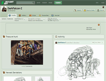 Tablet Screenshot of darkfalcon-z.deviantart.com