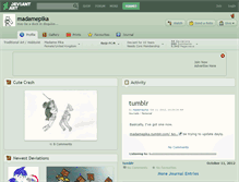 Tablet Screenshot of madamepika.deviantart.com