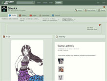 Tablet Screenshot of etherick.deviantart.com