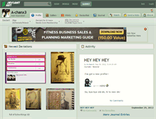 Tablet Screenshot of a-chanx3.deviantart.com