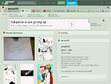 Tablet Screenshot of amuto93.deviantart.com