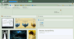 Desktop Screenshot of coldme.deviantart.com