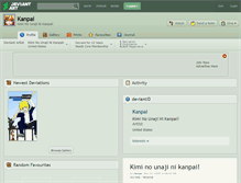 Tablet Screenshot of kanpai.deviantart.com