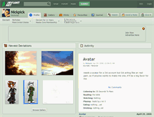 Tablet Screenshot of nickpick.deviantart.com