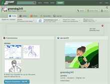 Tablet Screenshot of greendog345.deviantart.com