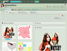 Tablet Screenshot of ddreamseditions.deviantart.com