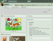 Tablet Screenshot of harpys06.deviantart.com