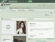 Tablet Screenshot of girlyshadow.deviantart.com