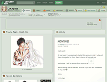 Tablet Screenshot of luckyaya.deviantart.com