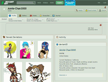 Tablet Screenshot of annie-chan3000.deviantart.com