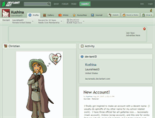 Tablet Screenshot of kushina.deviantart.com