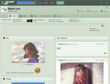 Tablet Screenshot of blackv1rus.deviantart.com