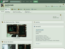 Tablet Screenshot of jazzgrenade.deviantart.com