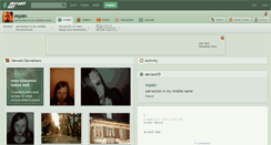 Desktop Screenshot of mysin.deviantart.com