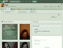 Tablet Screenshot of mysin.deviantart.com