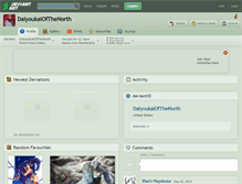 Tablet Screenshot of daiyoukaiofthenorth.deviantart.com