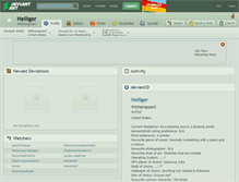 Tablet Screenshot of helliger.deviantart.com