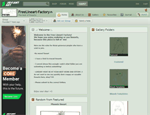 Tablet Screenshot of freelineart-factory.deviantart.com