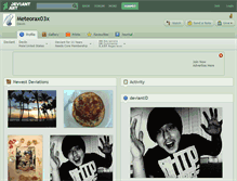 Tablet Screenshot of meteorax03x.deviantart.com