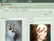Tablet Screenshot of lenneheartly.deviantart.com
