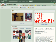 Tablet Screenshot of perceptorslab.deviantart.com