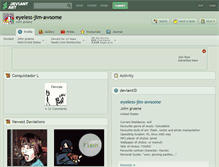 Tablet Screenshot of eyeless-jim-awsome.deviantart.com