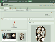 Tablet Screenshot of djclub.deviantart.com