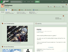 Tablet Screenshot of ninfamous.deviantart.com