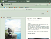Tablet Screenshot of cindycandy100.deviantart.com