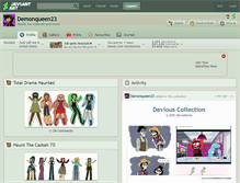 Tablet Screenshot of demonqueen23.deviantart.com