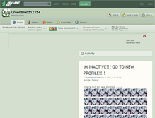Tablet Screenshot of greenblood12354.deviantart.com
