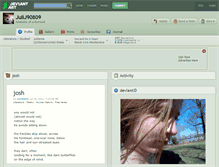 Tablet Screenshot of julij90809.deviantart.com