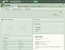 Tablet Screenshot of cureless.deviantart.com