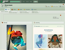 Tablet Screenshot of nova-moon.deviantart.com