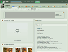 Tablet Screenshot of ninguy.deviantart.com