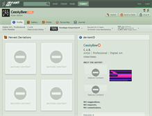 Tablet Screenshot of ceeaybee.deviantart.com