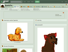 Tablet Screenshot of beautyfox.deviantart.com