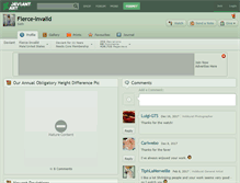 Tablet Screenshot of fierce-invalid.deviantart.com