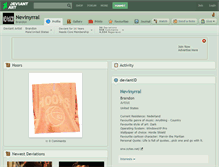 Tablet Screenshot of nevinyrral.deviantart.com